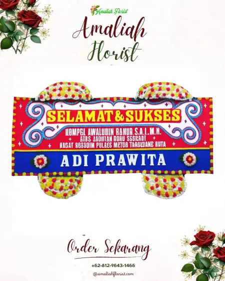 Papan Bunga Ucapan Selamat pamoyanan